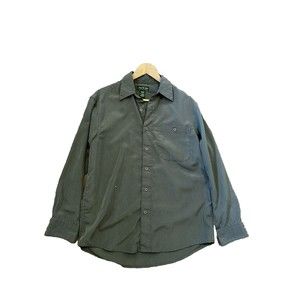 David Taylor Men's Green Multi Gingham Plaid Button-Down Shirt Size S